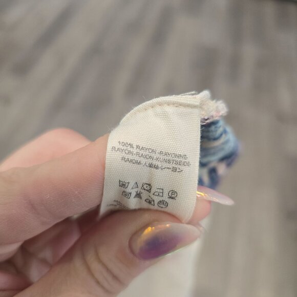 Free People meadow lark Floral Print Button-Down long sleeve Tunic top XS - Picture 6 of 10